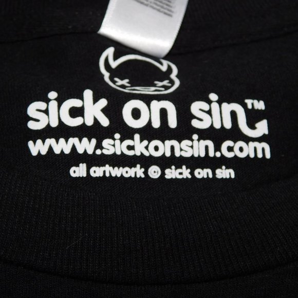 Sick On Sin Womens XL Plant Based PowerHouse T Shirt - Picture 3 of 9